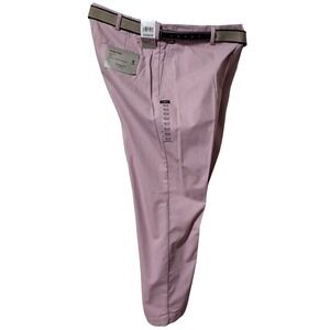 Haggar Mens Pants Size 38WX30L Vintage Poplin Classic Fit Belt Comfort Waistband